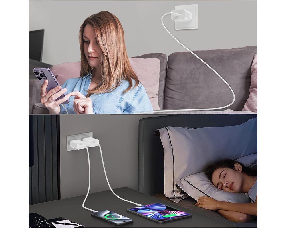 20W iPhone Fast Charger with USB-C to Lightning Cable