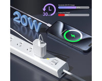 Thumbnail for 20W iPhone Fast Charger with USB-C to Lightning Cable