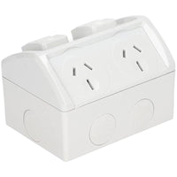 Thumbnail for Weatherproof Double Power Point 15A Outdoor Socket IP53