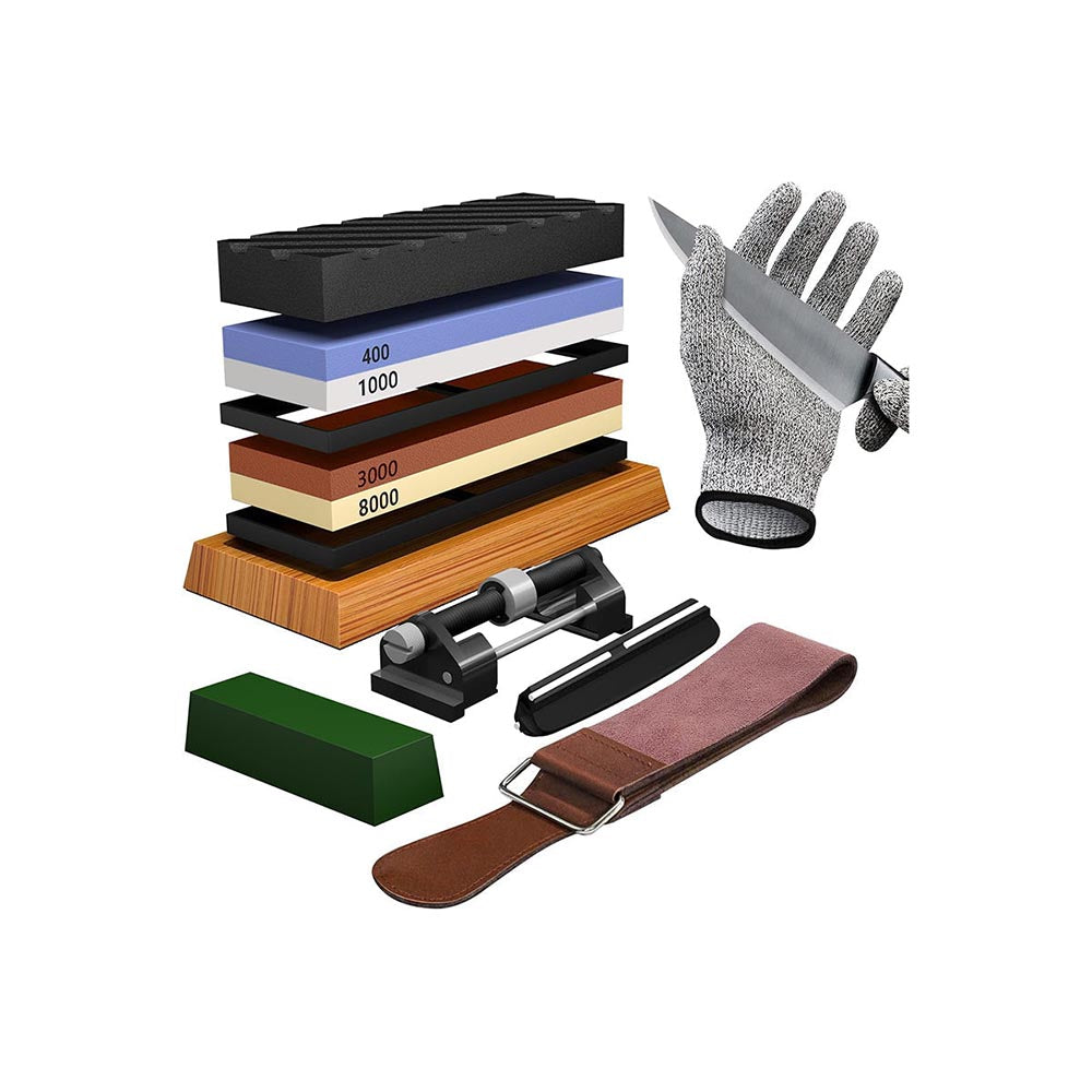 Whetstone sharpening stones kit with 400 and 1000 grit sides