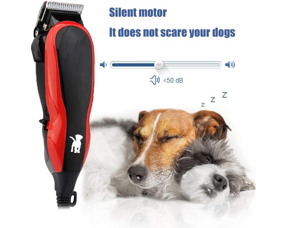 Pet hair clipper with brush