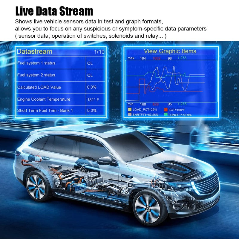 KONNWEI KW681 OBD2 Scanner 6V 12V