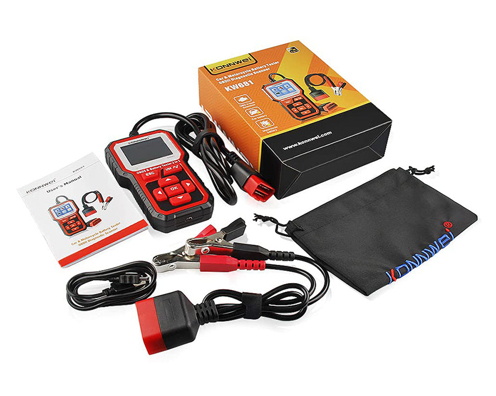 KONNWEI KW681 OBD2 Scanner 6V 12V