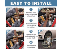 Thumbnail for 8pcs Car Tire Snow Chain