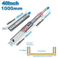 Thumbnail for 1100mm Drawer Slides Runner