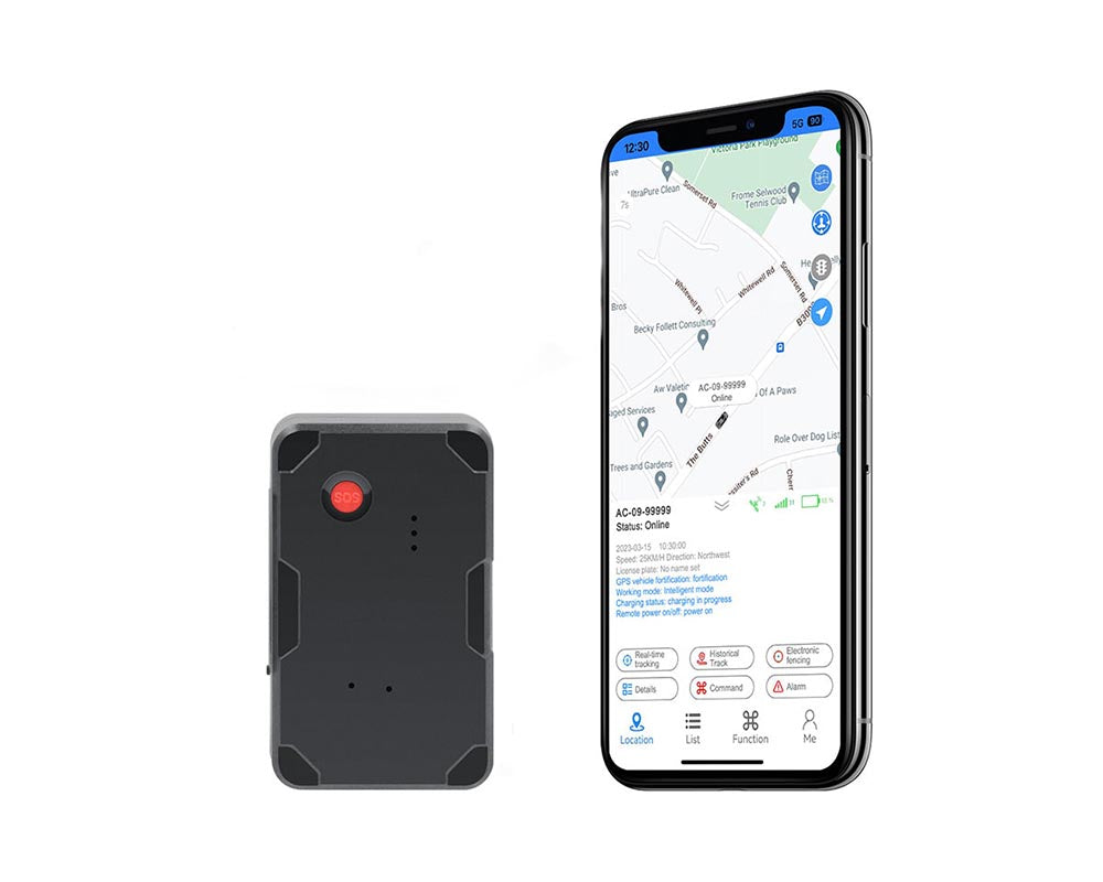 Hand Operated Tracker 4G GPS Tracker Portable Locator Black ABS – Homyspire