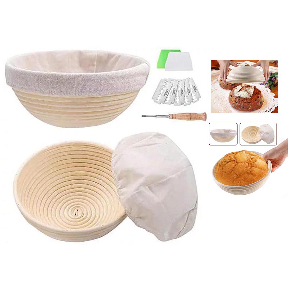 Bread Proofing Basket Set Banneton Bowl