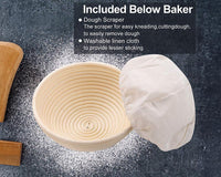 Thumbnail for Bread Proofing Basket Set Banneton Bowl