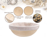 Thumbnail for Bread Proofing Basket Set Banneton Bowl