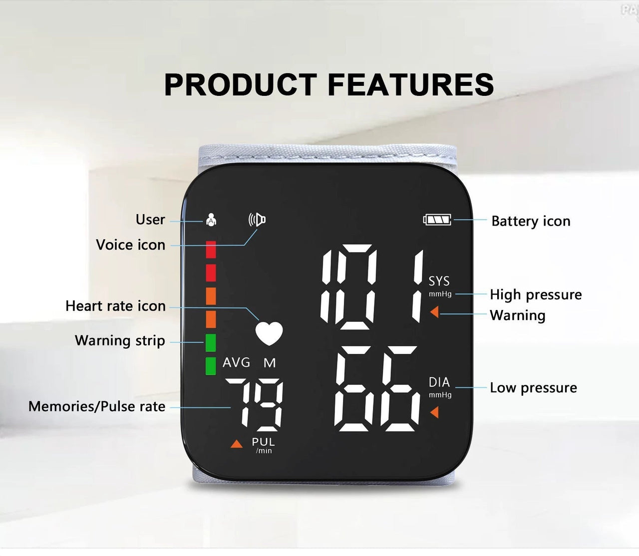 easy one touch blood pressure monitor