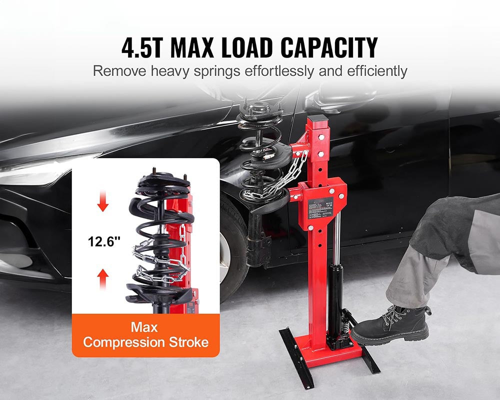 Adjustable Spring Compressor 45T Hydraulic Strut Spring Compressor Adjustable – Homyspire
