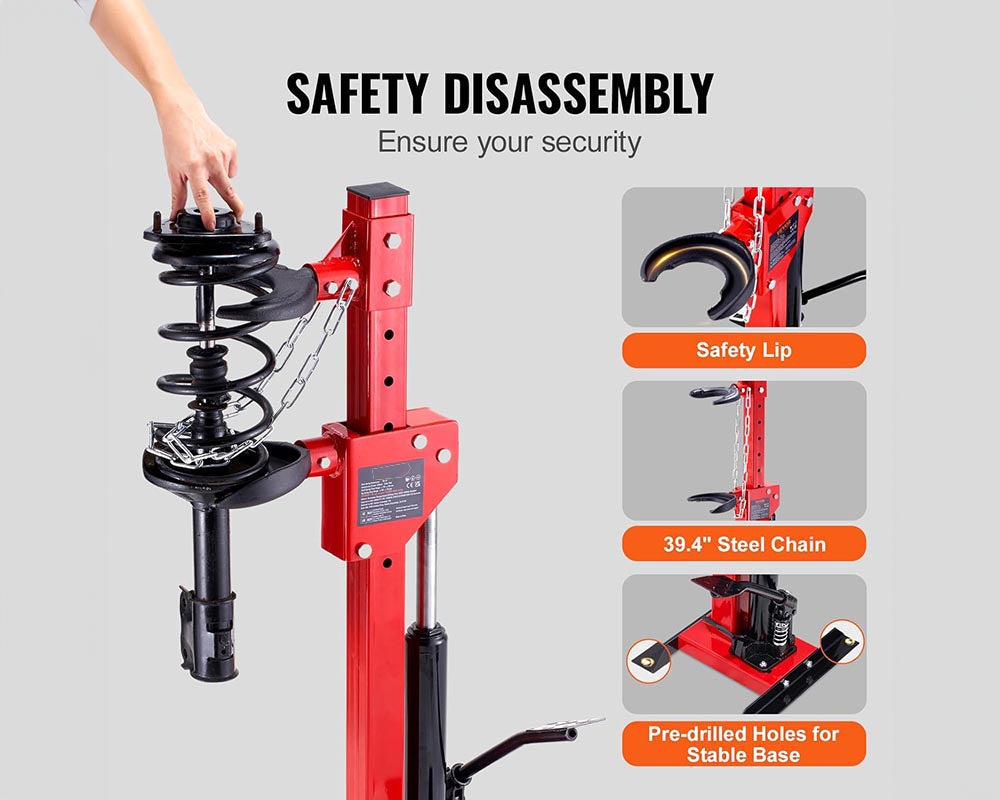 Adjustable Spring Compressor 45T Hydraulic Strut Spring Compressor Adjustable – Homyspire