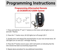 Thumbnail for Doorworks DC800N/DC1200N Compatible Remote