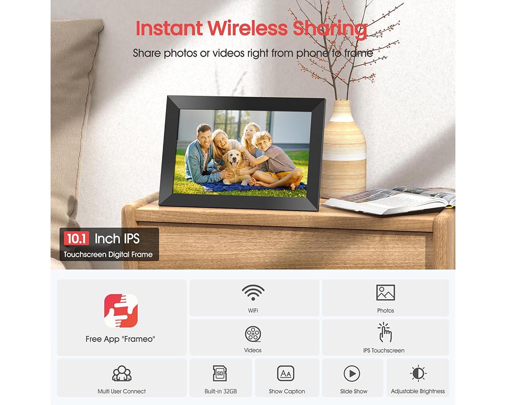 digital frame with power adapter