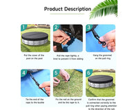 Thumbnail for 8FT Round Swimming Pool Cover