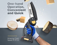 Thumbnail for Chainsaw 6 inch Cordless Mini Chain saw