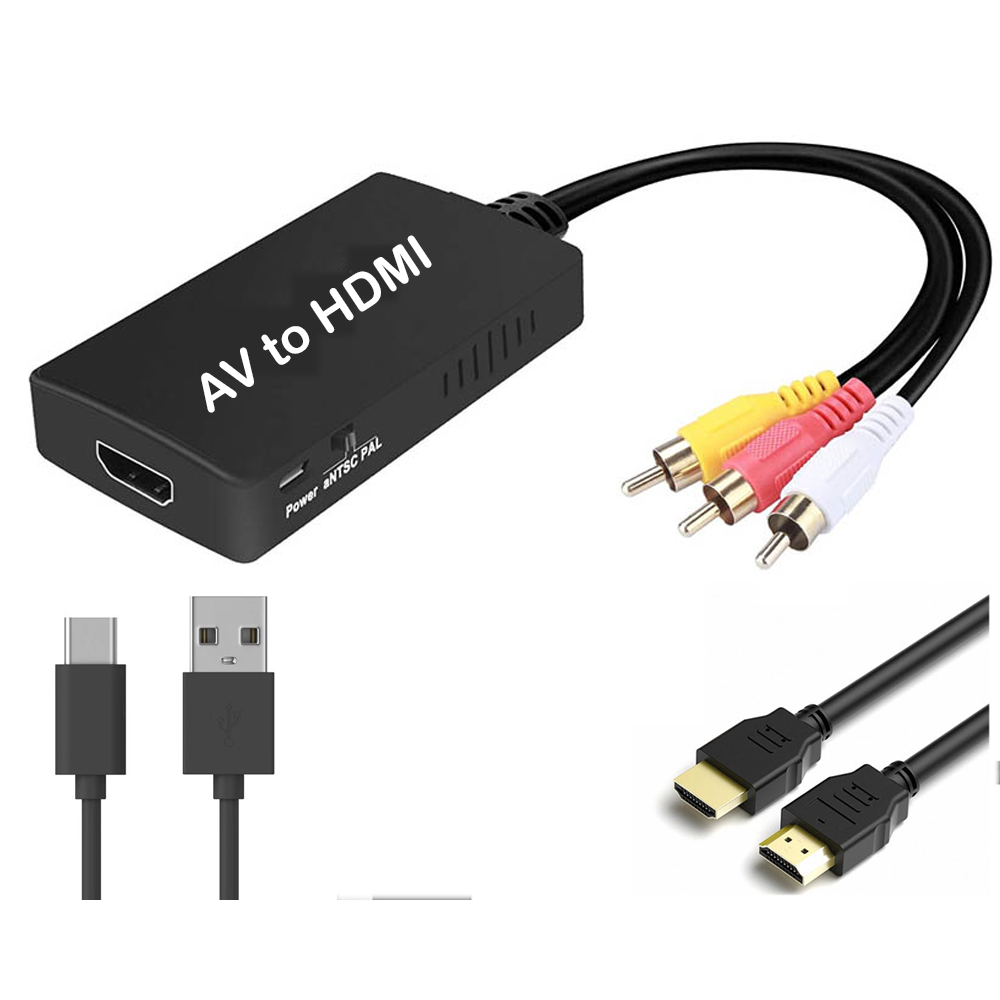 AV to HDMI converter front view