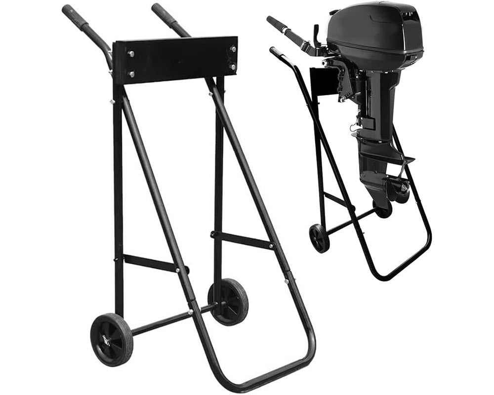 Side view of motor stand with 165LB weight capacity