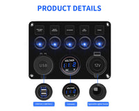 Thumbnail for 5 Gang Rocker Switch Panel