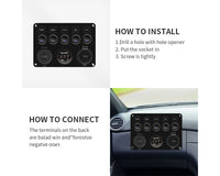 Thumbnail for 5 Gang Rocker Switch Panel