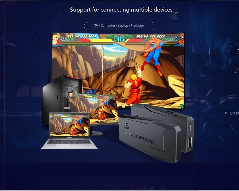 4K Wireless HDMI TV Gaming Stick Console