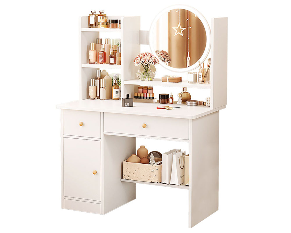 easy assemble vanity desk