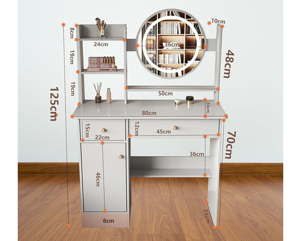 easy assemble vanity desk