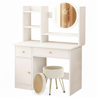Thumbnail for White dressing table with makeup items arranged