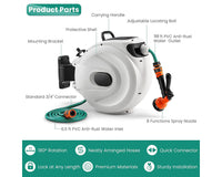 Thumbnail for 20M Retractable Garden Water Hose Reel
