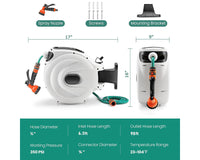 Thumbnail for 20M Retractable Garden Water Hose Reel