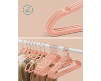 Thumbnail for Kids Baby Velvet Coat Hangers Rose Pink (Set of 50)