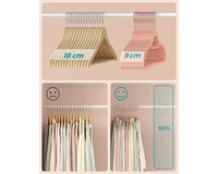 Thumbnail for Kids Baby Velvet Coat Hangers Rose Pink (Set of 50)