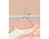 Thumbnail for Kids Baby Velvet Coat Hangers Rose Pink (Set of 50)