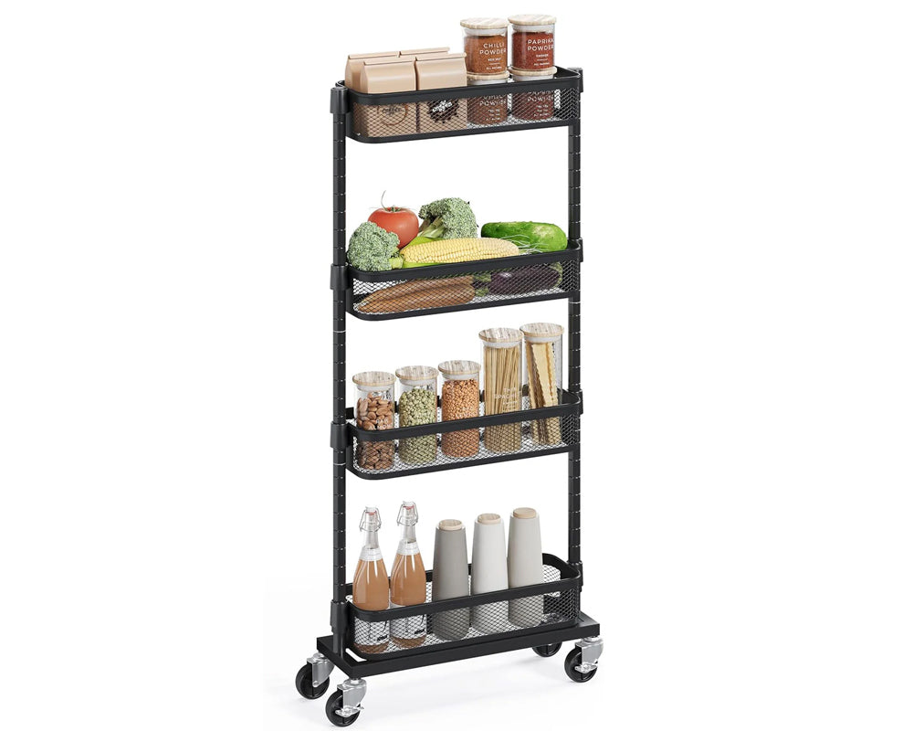 Multi tier kitchen storage cart