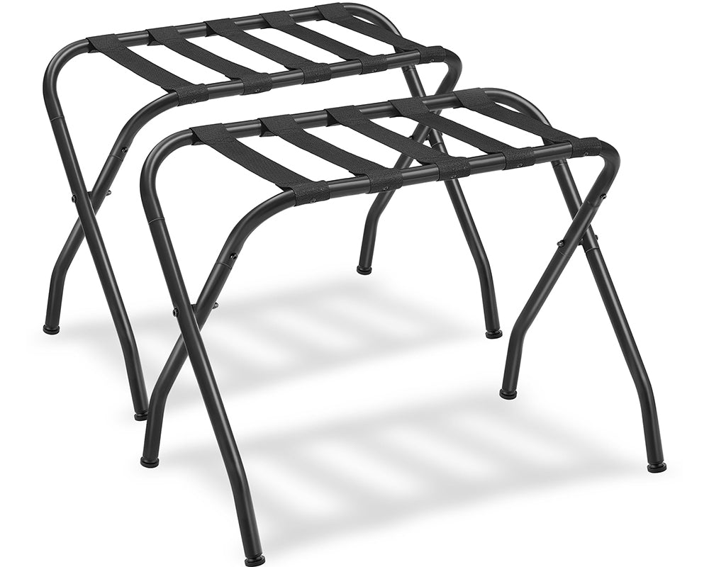 Foldable luggage racks ready for use
