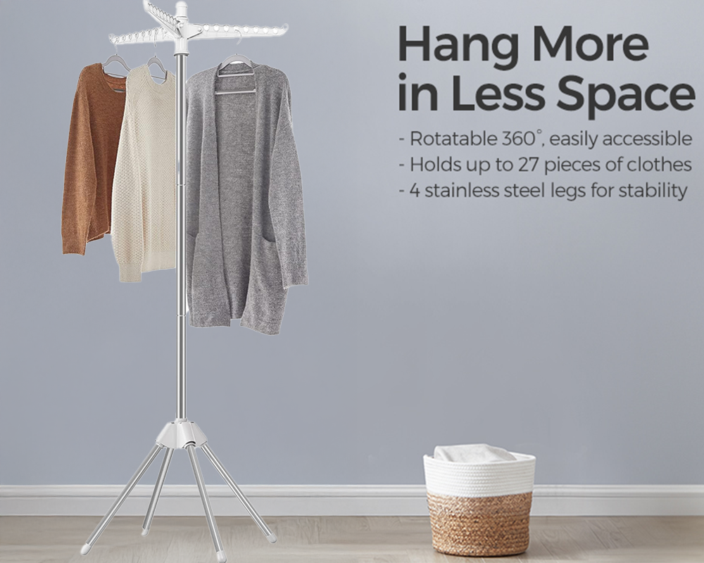 Saving Clothes Laundry Drying Rack