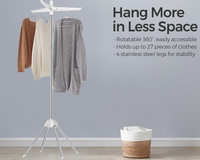 Thumbnail for Saving Clothes Laundry Drying Rack