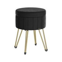 Thumbnail for SONGMICS Small Vanity Stool Chair with Storage