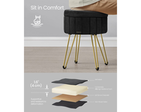 Thumbnail for SONGMICS Small Vanity Stool Chair with Storage