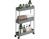 Thumbnail for Kitchen trolley with adjustable hooks