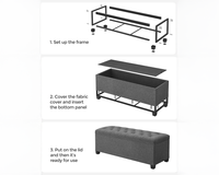 Thumbnail for Storage Ottoman Bench