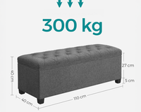 Thumbnail for Storage Ottoman Bench