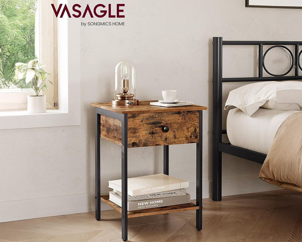 VASAGLE Bedside Table