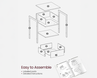 Thumbnail for VASAGLE Bedside Table