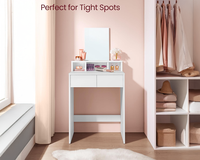 Thumbnail for VASAGLE Dressing Table With Mirror