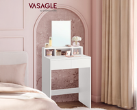 Thumbnail for VASAGLE Dressing Table With Mirror