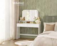 Thumbnail for VASAGLE Dressing Table With Mirror