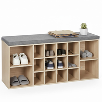 Thumbnail for Shoe storage bench compact design for small spaces