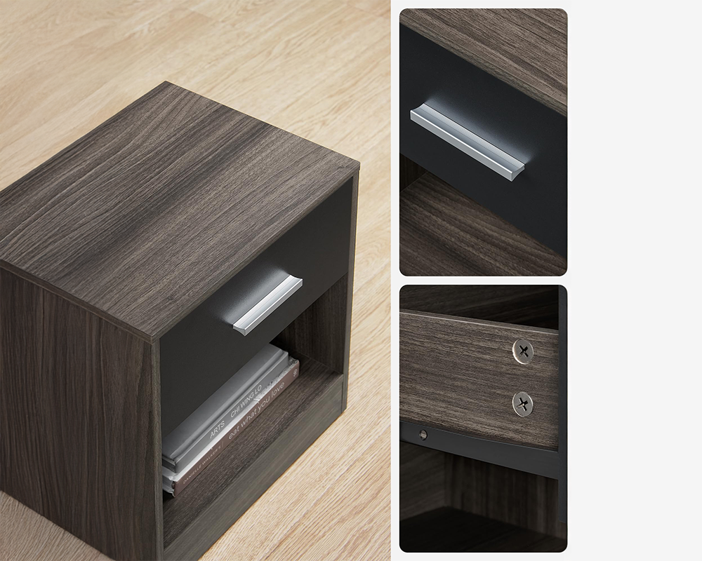 Bedside Table with Drawers