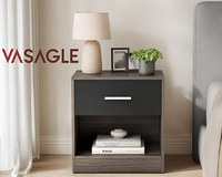 Thumbnail for Bedside Table with Drawers